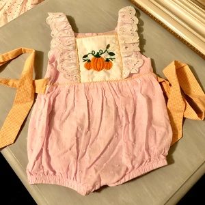 Smocked Sweets pink Pumpkin Bubble size 3m VGUC